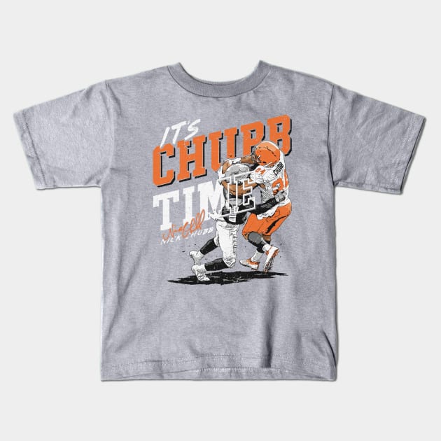 Nick Chubb Cleveland Chubb Time Kids T-Shirt by Buya_Hamkac